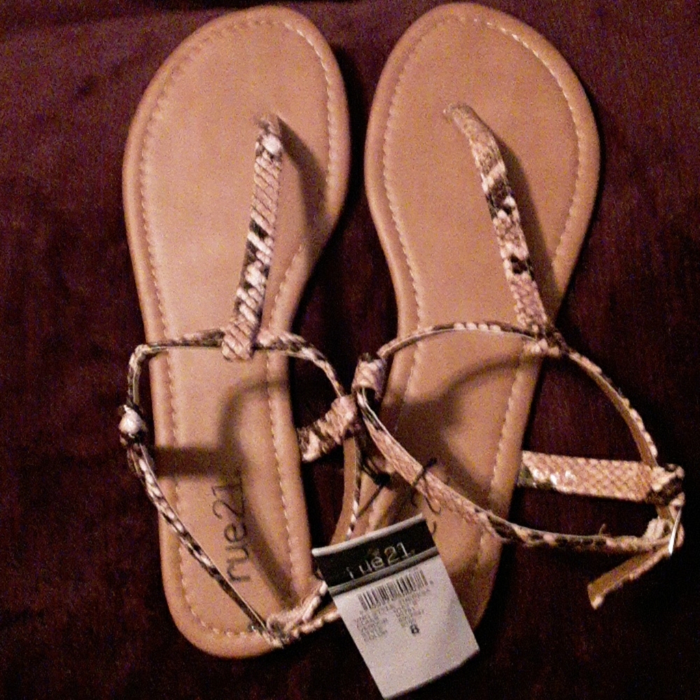 Rue 21 snakeskin sandals